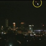 Live video camera of a UFO over Superdome minutes before blackout
