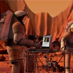 Artist’s rendering of a manned Mars mission. Credit: NASA