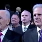 Screenshot from video showing mysterious alien looking Secret Service agent
