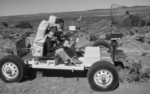 1971: NASA astronauts training on "moon buggy." Credit: NASA