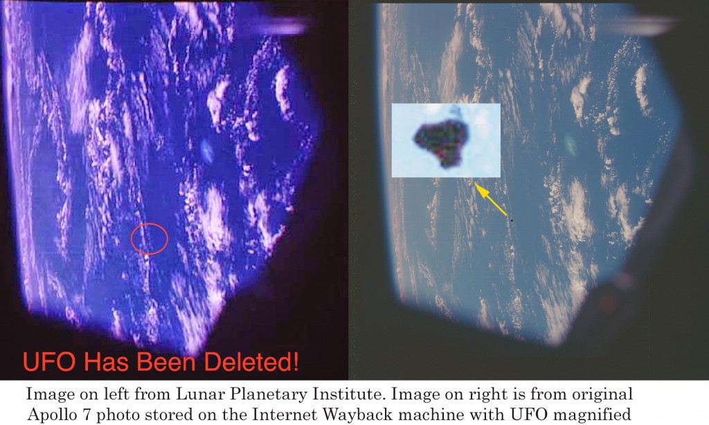 UFO deletion from Apollo 7 photo