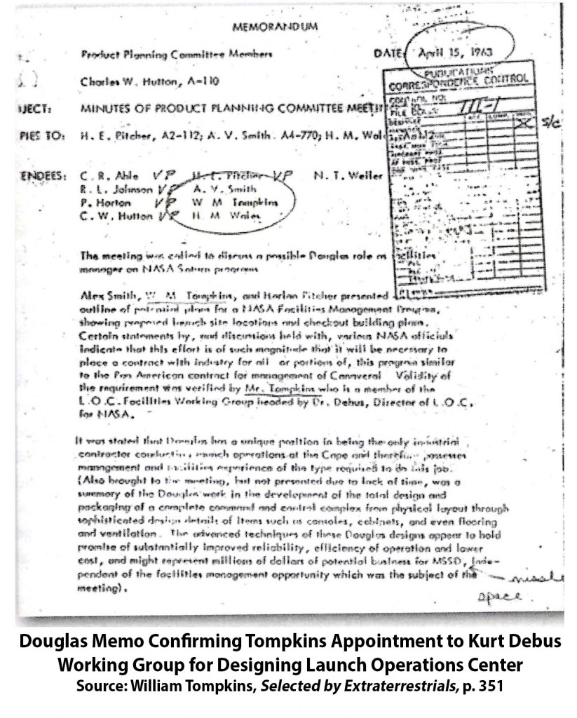 Douglas Memo confirming Tompkins on LOC Committee