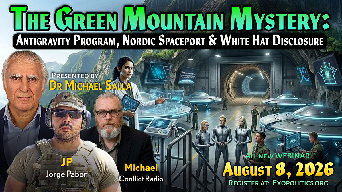 The Green Mountain Mystery:  Antigravity Program, Nordic Spaceport, Pilot Training & White Hat Disclosure